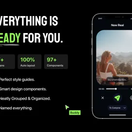 Broadcast Channel App UI Kit Message Social Media
